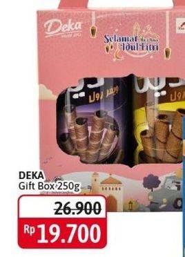 Promo Harga DUA KELINCI Deka Wafer Roll Gift Box 250 gr - Alfamidi