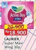 Promo Harga Laurier Active Day X-TRA Wing 22cm 30 pcs - Alfamart