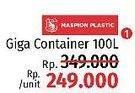 Promo Harga MASPION Giga Container Box 100 ltr - LotteMart