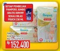 Promo Harga PAMPERS Premium Care Active Baby Pants M46, L42, XL36, XXL28  - Hypermart