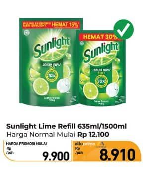 Promo Harga Sunlight Pencuci Piring Jeruk Nipis 100 650 ml - Carrefour