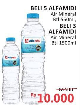 Alfamidi Air Mineral 1500ml/550ml