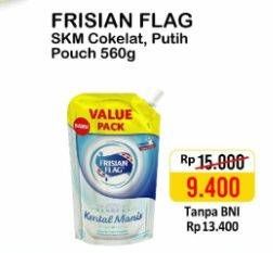 Promo Harga FRISIAN FLAG Susu Kental Manis Cokelat, Putih 560 gr - Alfamart