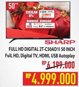 Promo Harga Sharp 2T-C50AD1i Full-HD 50"  - Hypermart