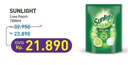 Promo Harga Sunlight Pencuci Piring Jeruk Nipis 100 1500 ml - Hypermart