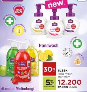 Promo Harga SLEEK Hand Wash Antibacterial  - Watsons