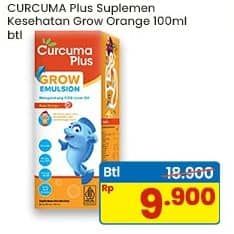 Promo Harga Curcuma Plus Emulsion Suplemen Makanan Jeruk 100 ml - Indomaret