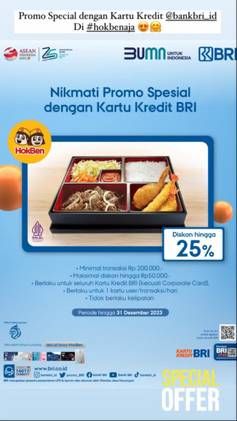 Promo Harga Promo Spesial dengan Kartu Kredit BRI  - HokBen