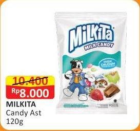 Promo Harga MILKITA Milkshake Candy Assorted 120 gr - Alfamart