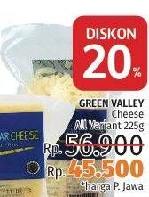 Promo Harga GREEN VALLEY Block Mozarella Cheese 225 gr - LotteMart