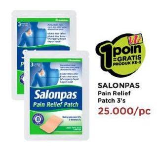 Promo Harga SALONPAS Pain Relief Patch 3 pcs - Watsons