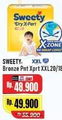 Promo Harga Sweety Bronze Pants Dry X-Pert XXL20, XXL18 18 pcs - Alfamart