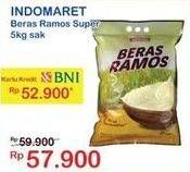 Promo Harga Indomaret Beras Ramos Super 5000 gr - Indomaret