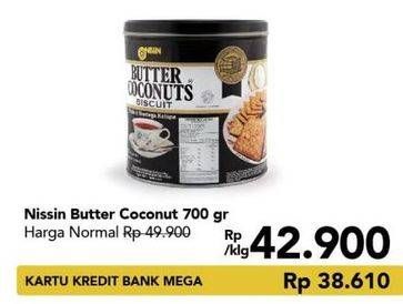 Promo Harga NISSIN Biscuits Butter Coconut 700 gr - Carrefour