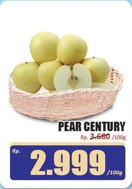 Promo Harga Pear Century per 100 gr - Hari Hari