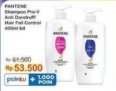 Promo Harga Pantene Shampoo Anti Dandruff, Hair Fall Control 400 ml - Indomaret