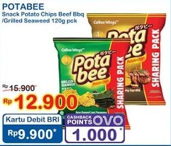 Promo Harga Potabee Snack Potato Chips BBQ Beef, Grilled Seaweed 120 gr - Indomaret