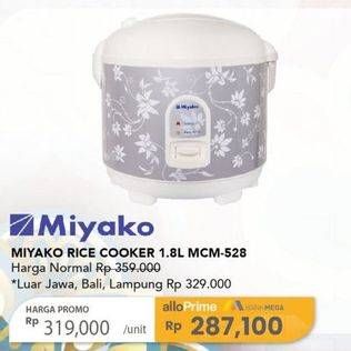 Promo Harga Miyako MCM 528 | Magic Com 1800 ml - Carrefour