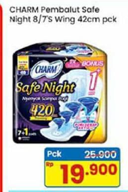 Promo Harga Charm Safe Night Gathers 42cm 7 pcs - Indomaret