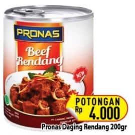 Promo Harga Pronas Daging Rendang 200 gr - Hypermart