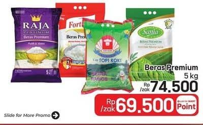 Promo Harga Fortune Beras Premium 5000 gr - LotteMart