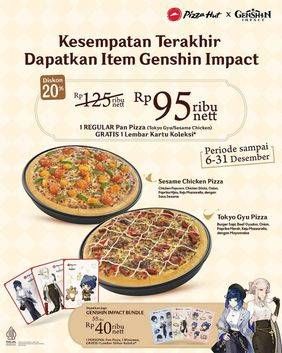 Promo Harga Item Genshin Impact  - Pizza Hut