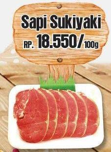 Promo Harga Sapi Sukiyaki per 100 gr - Yogya