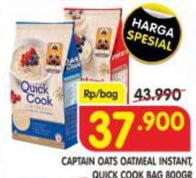 Promo Harga CAPTAIN OATS Oatmeal Instant, Quick Cook 800 gr - Superindo