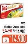 Promo Harga MEG Cheddar Cheese 170 gr - Hypermart