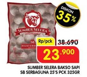 Promo Harga Sumber Selera Bakso Sapi SB Serba Guna 25 pcs - Superindo