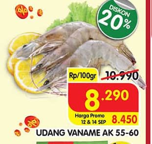 Promo Harga Udang Vanamae AK55-60 100 gr - Superindo