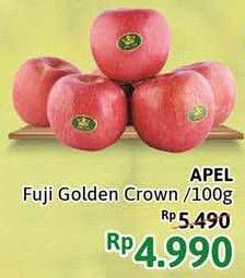 Promo Harga Apel Fuji Golden Crown per 100 gr - Alfamidi