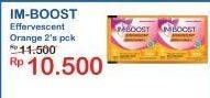 Promo Harga Imboost Effervescent with Vitamin C Orange 2 pcs - Indomaret