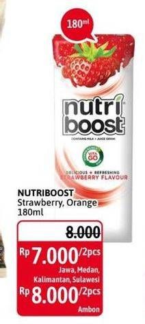 Promo Harga MINUTE MAID Nutriboost Strawberry, Orange 180 ml - Alfamidi