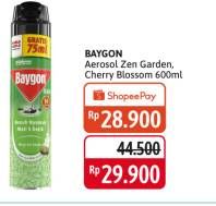 Promo Harga BAYGON Insektisida Spray Zen Garden, Cherry Blossom 600 ml - Alfamidi