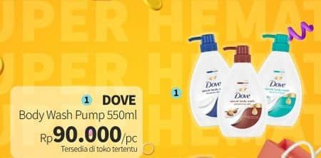 Promo Harga Dove Body Wash 550 ml - Guardian