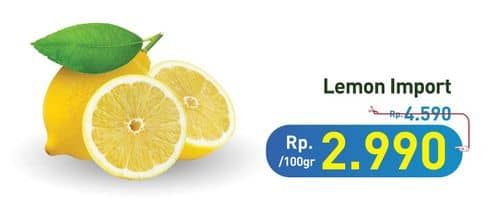 Promo Harga Lemon Import per 100 gr - Hypermart