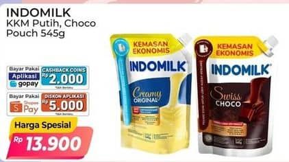 Promo Harga Indomilk Susu Kental Manis Cokelat, Plain 545 gr - Alfamart