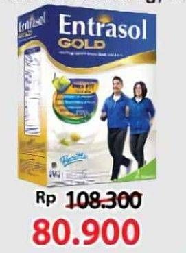 Promo Harga Entrasol Gold Susu Bubuk Vanilla 600 gr - Alfamart