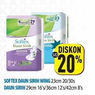 Promo Harga Softex Daun Sirih  - Hypermart