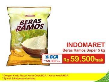 Promo Harga Indomaret Beras Ramos 5 kg - Indomaret