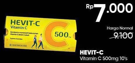 Promo Harga Hevit C 500mg 10 pcs - Guardian