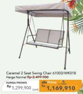 Promo Harga Transliving Caramel 2 Seat Swing Chair  - Carrefour