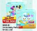 Promo Harga Goon Smile Baby Comfort Fit Pants L18, M19 18 pcs - Alfamart
