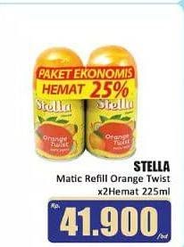 Promo Harga STELLA Matic Refill Orange Twist 225 ml - Hari Hari
