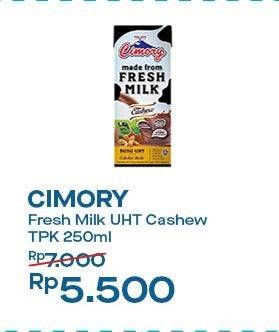 Promo Harga Cimory Susu UHT Cashew 250 ml - Indomaret