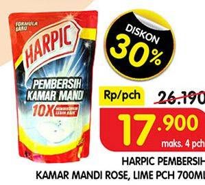 Promo Harga HARPIC Pembersih Kamar Mandi Rose, Lime 700 ml - Superindo