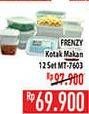 Promo Harga Frenzy Kotak Makan MT-7603 per 12 pcs - Hypermart