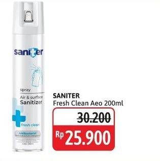Promo Harga Saniter Air & Surface Sanitizer Aerosol Fresh Clean 200 ml - Alfamidi