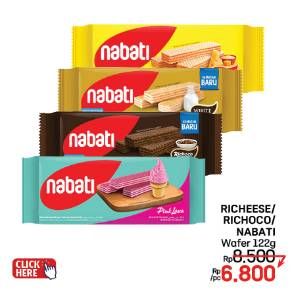 Promo Harga Nabati Wafer Richeese, Richoco 127 gr - LotteMart